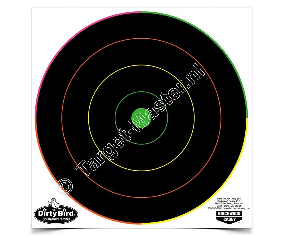 Birchwood Casey DIRTY BIRD MULTI-COLOR Splattering Target 20 Centimeter Targets